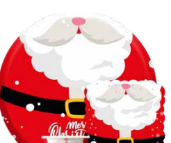 PLATO N. 7 - PAPA NOEL X12 UNDS