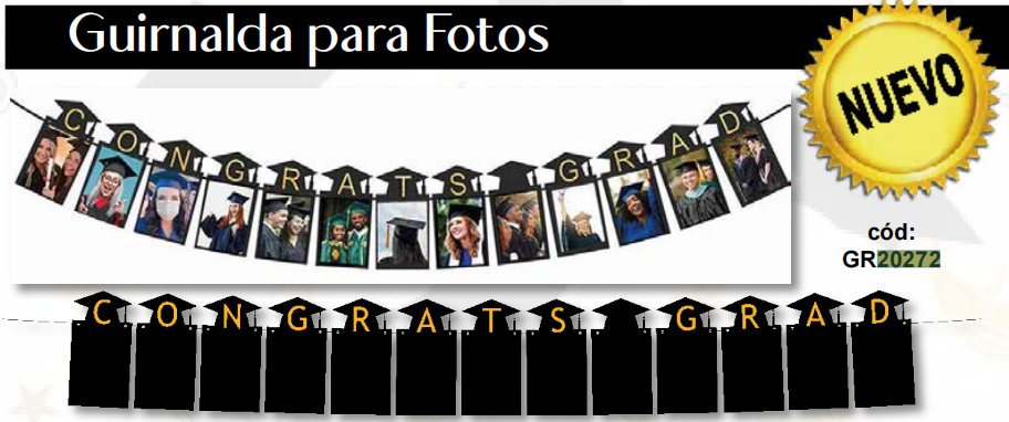 GUIRNALDA PARA FOTOS - CONGRATS GRAD