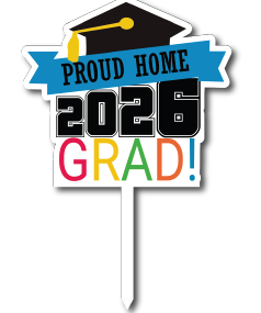 TOPPER VINIL IMPRESO - PROUD HOME 2026 GRAD
