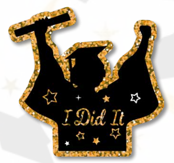 AFICHE MDF 60 CM - ALUMNO / I DID IT