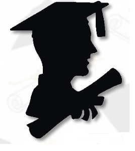 COLGANTE MDF 45 CM - HOMBRE GRADUADO / NEGRO