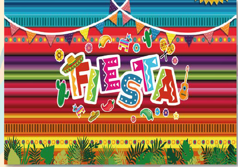 LONA DECORATIVA 50X100 CM - FIESTA MEXICANA