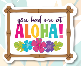 COLGANTE PVC 60 CM - CUADRO YOU HAD ME AT ALOHA