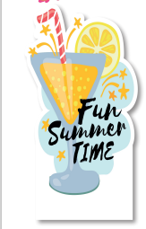 AFICHE KRAFT 60 CM - COPA FUN SUMMER TIME
