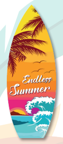 AFICHE KRAFT 60 CM - TABLA ENDLESS SUMMER
