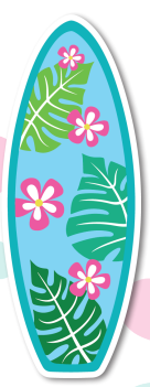 AFICHE MDF 90 CM - TABLA CON FLORES ROSADA Y HOJAS