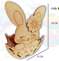 CAJA MDF 15X20 CM - DULCERO CONEJO / PURA