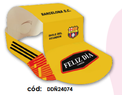 VISERAS DE CARTULINA - BARCELONA X12 UNDS.