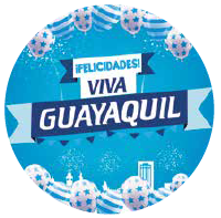 BACKING 60 CM PVC - FELICIDADES VIVA GUAYAQUIL