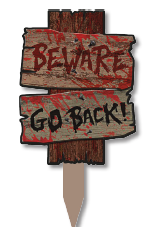 ESTACA PVC 60 CM - BEWARE GO BACK