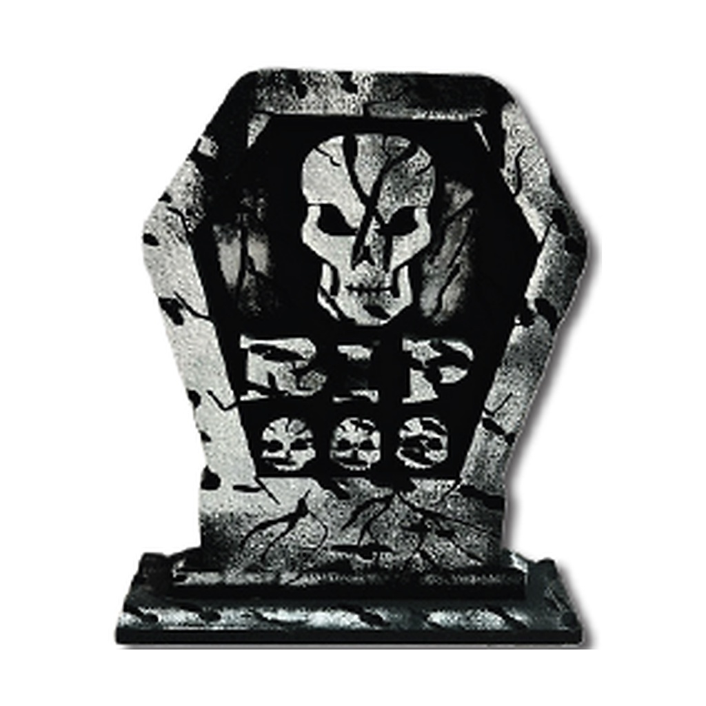 TUMBAS DE 40 CM ESPUMAFLEX - RIP CALAVERA / OSCURO MOD A