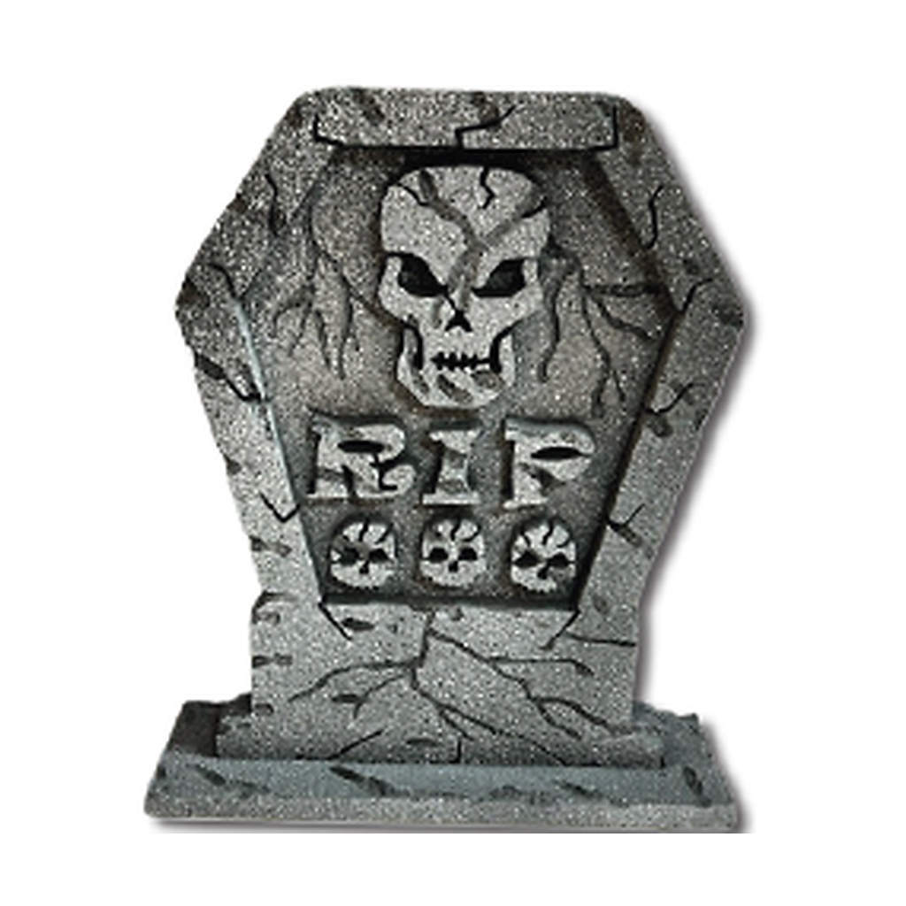 TUMBAS DE 40 CM ESPUMAFLEX - RIP CALAVERA / CLARO MOD B