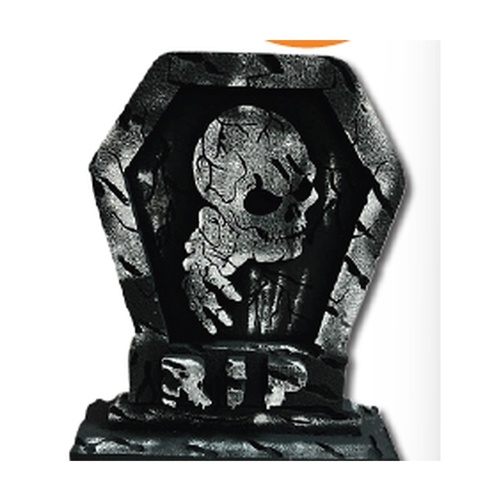 TUMBAS DE 40 CM ESPUMAFLEX - RIP CALAVERA MANO / OSCURO MOD A