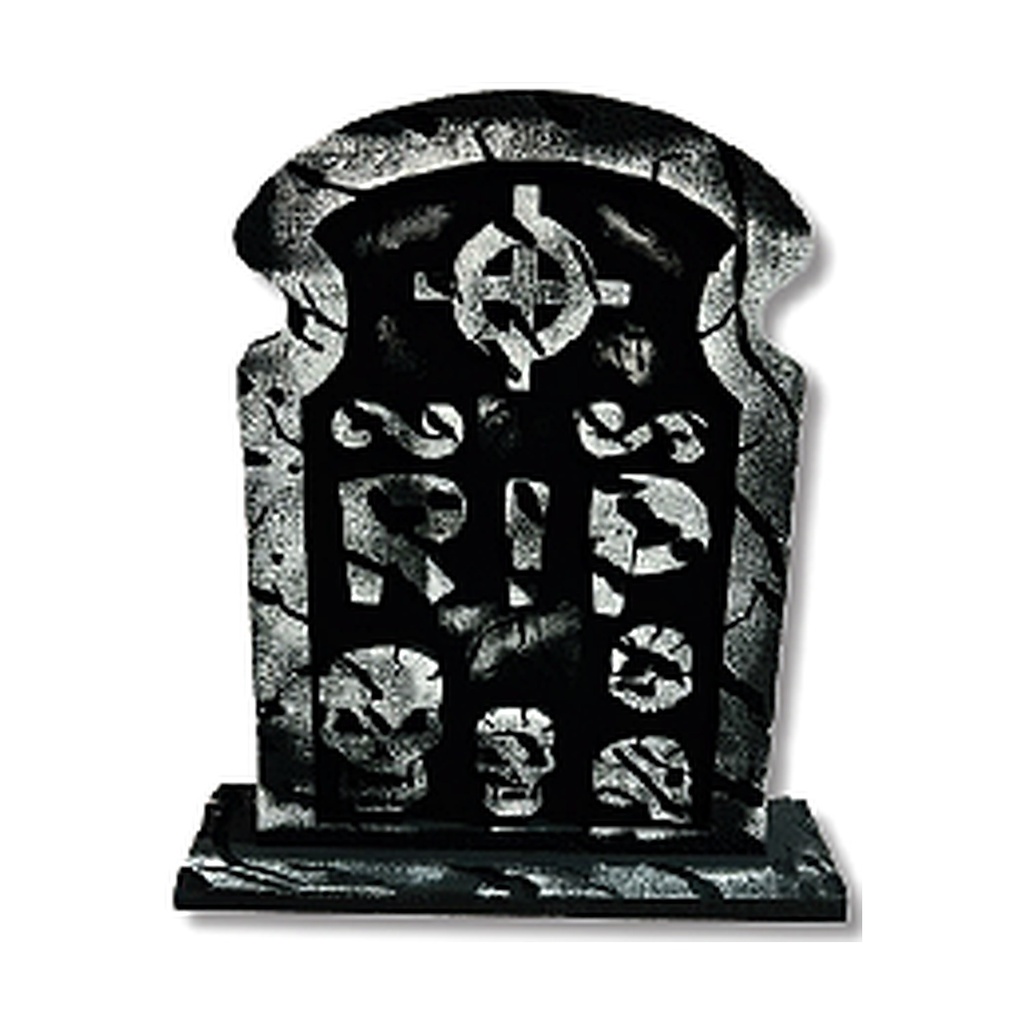 TUMBAS DE 40 CM ESPUMAFLEX - RIP 4 CALAVERA / OSCURO MOD A