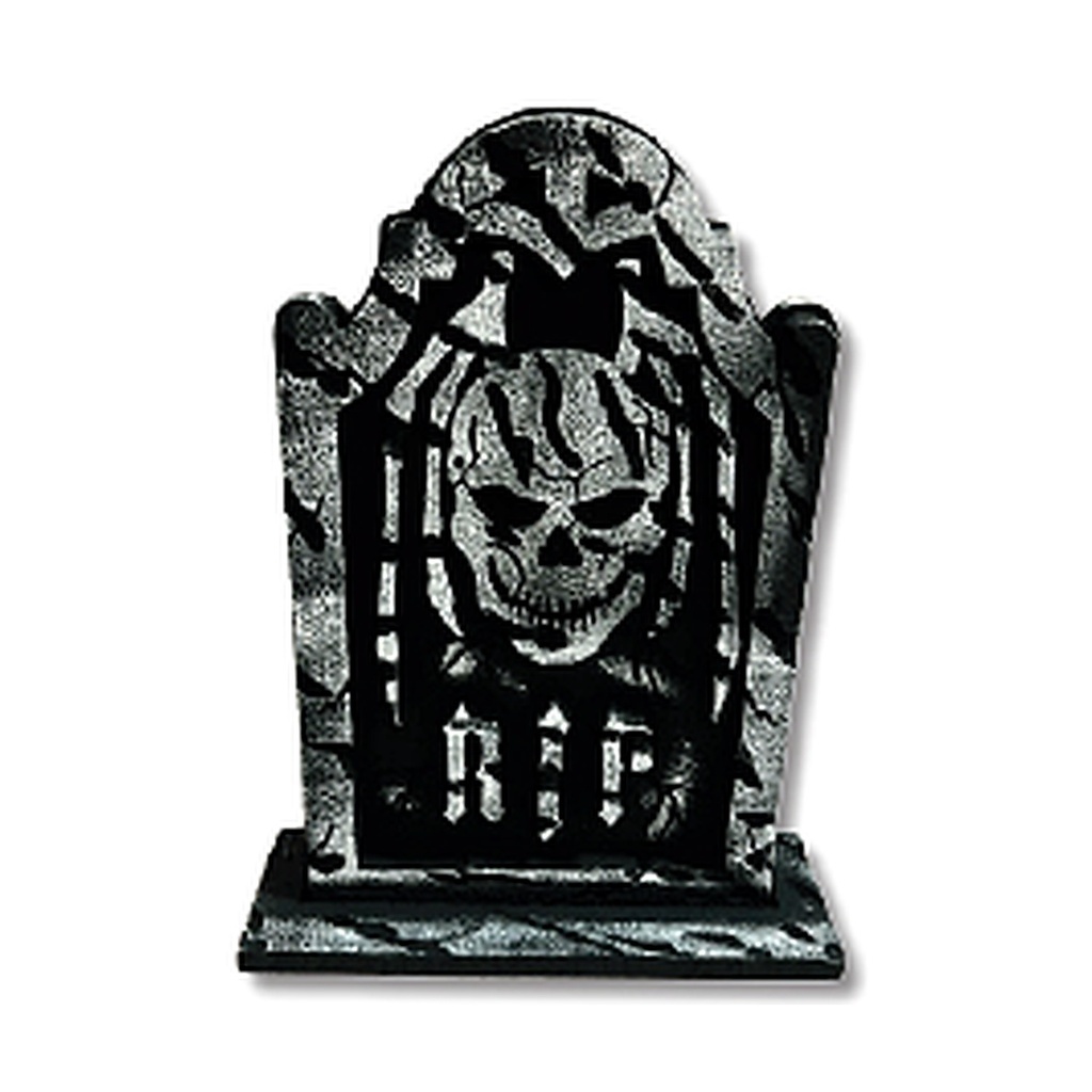 TUMBAS DE 40 CM ESPUMAFLEX - RIP CALAVERA MURCIELAGO / OSCURO MOD A
