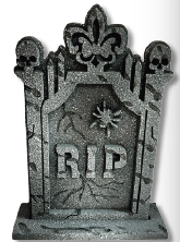 TUMBAS DE 40 CM ESPUMAFLEX - RIP ARAÑA / CLARO MOD B