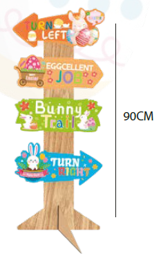 SEÑALETICA MDF 90 CM - TURN LEFT