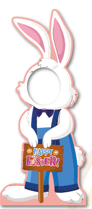 PHOTOBOOTH CARA MDF 90 CM CONEJO