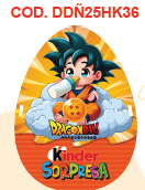 HUEVO KINDER ALCANCIA 17X5CM - DRAGON BALL BEBE
