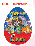 HUEVO KINDER ALCANCIA 17X5CM - POKEMON