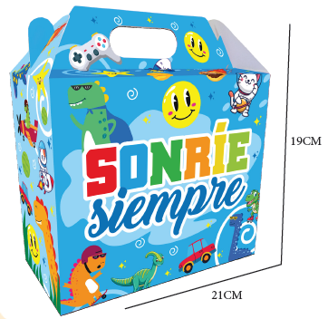 CAJA FELIZ JUMBO - SONRIE SIEMPRE X1 UNDS