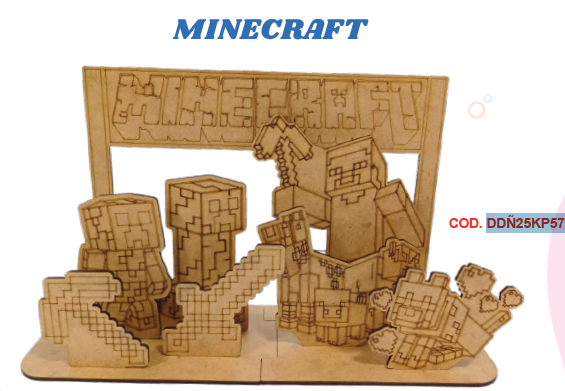 KIT PAINT MDF - MINECRAFT
