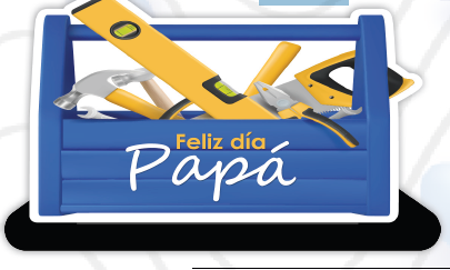 CENTRO DE MESA 38X20CM - FELIZ DIA PAPA / HERRAMIENTAS