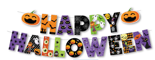 GUIRNALDA JUMBO CARTULINA - HAPPY HALLOWEEN - INFANTIL MULTICOLOR