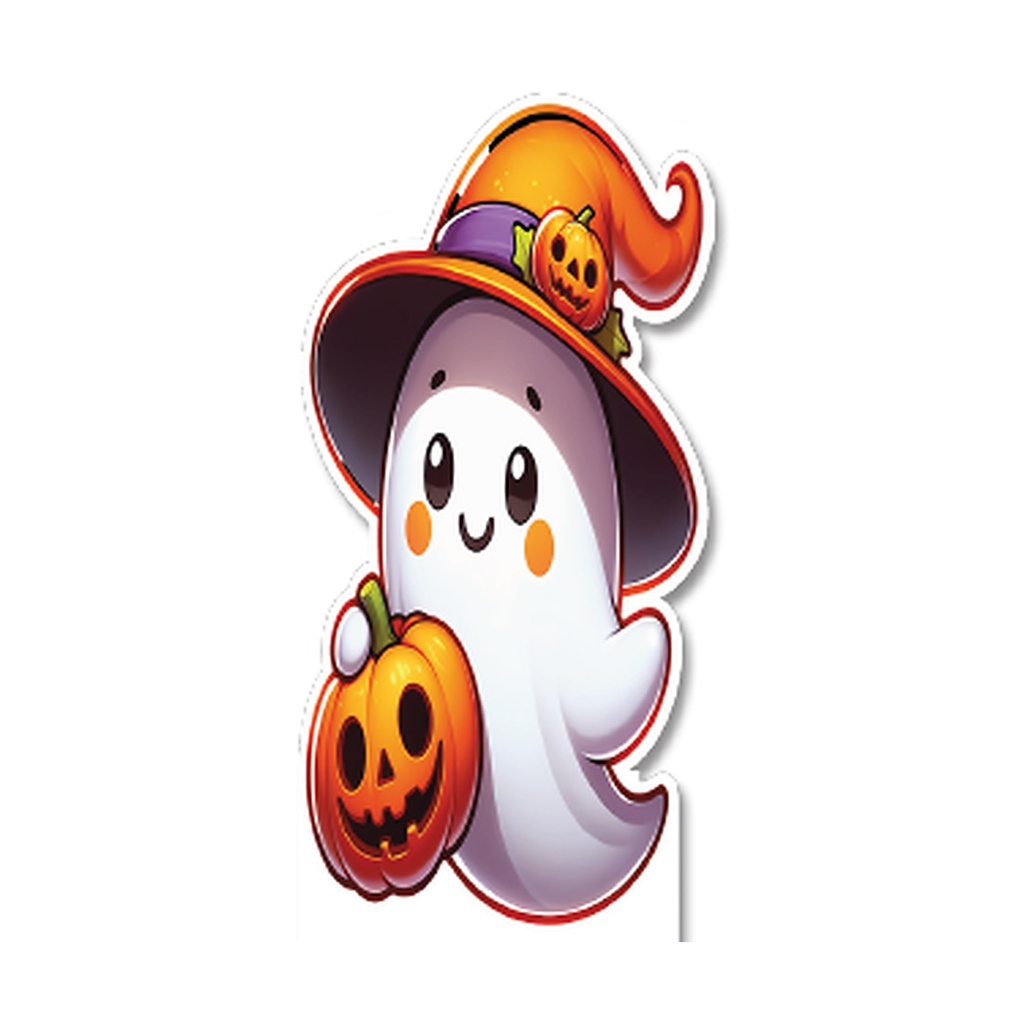 AFICHE 60 CM KRAFT - FANTASMA - CALABAZA
