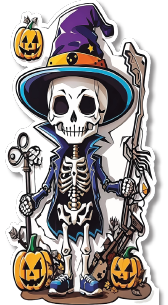 AFICHE 60 CM KRAFT - CALABERA CON SOMBRERO