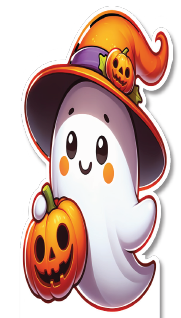 AFICHE 60 CM MDF - FANTASMA - CALABAZA