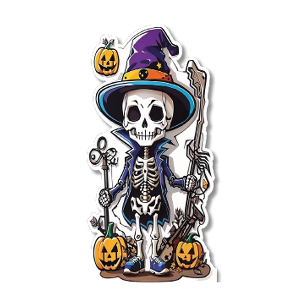 AFICHE 60 CM MDF - CALABERA CON SOMBRERO