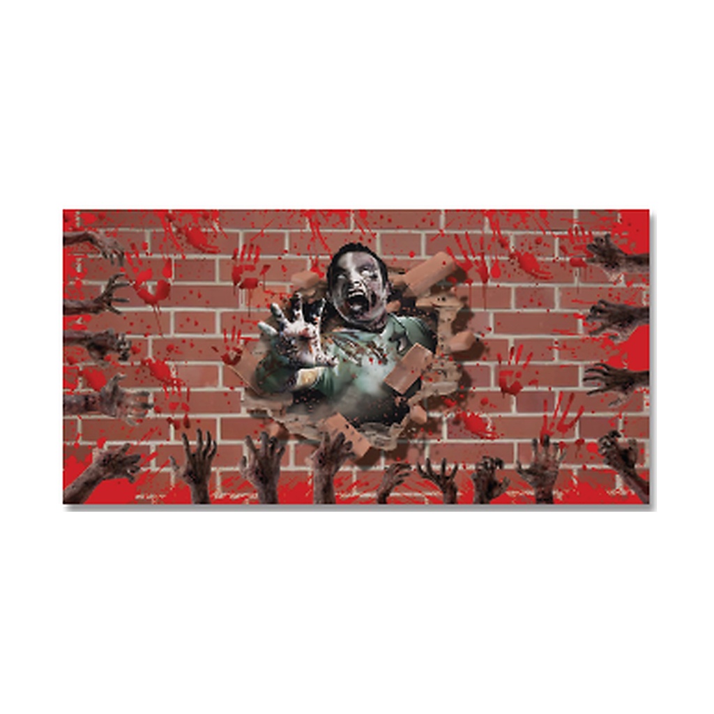 LONA DECORATIVA 100X50 CM - MOD2 / ZOMBIE