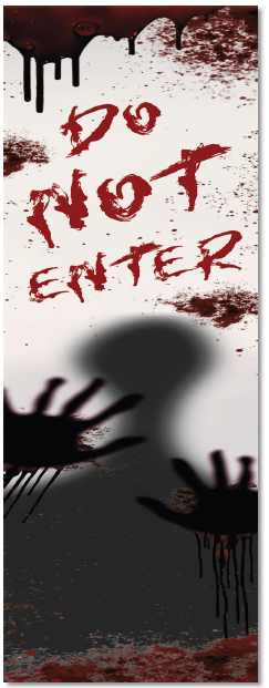 LONA PARA PUERTAS 75X200 CM - SOMBRAS - DO NOT ENTER