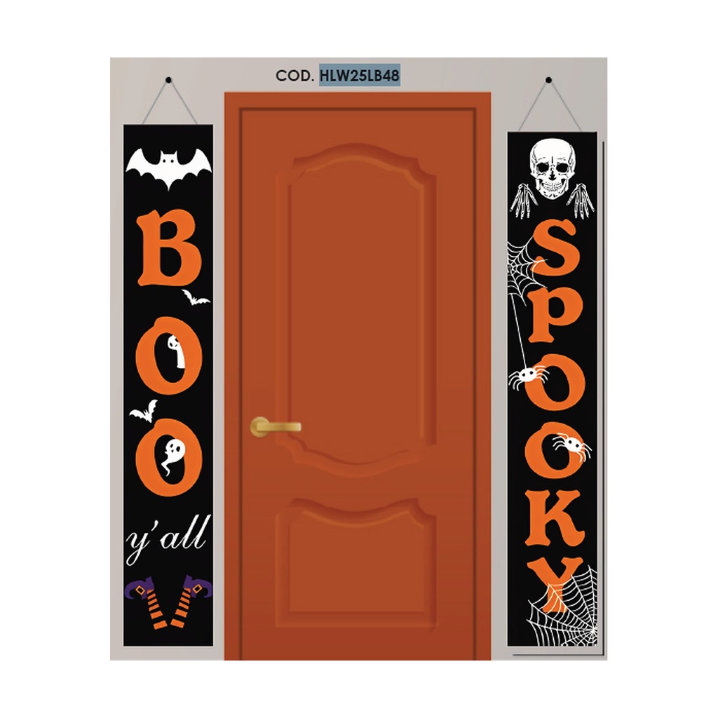 LONA DECORATIVA 150X26 CM - BOO SPOOKY X2 PZAS