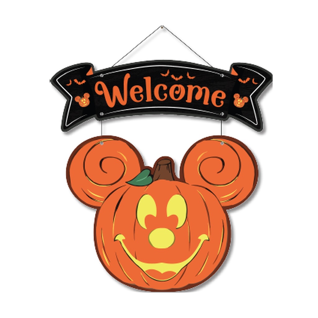 COLGANTES 42x41 CM MDF - WELCOME CALABAZA