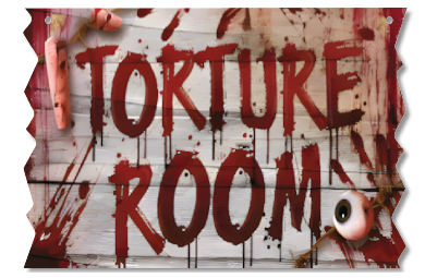 COLGANTES 38x26 CM MDF - TORTURE ROOM