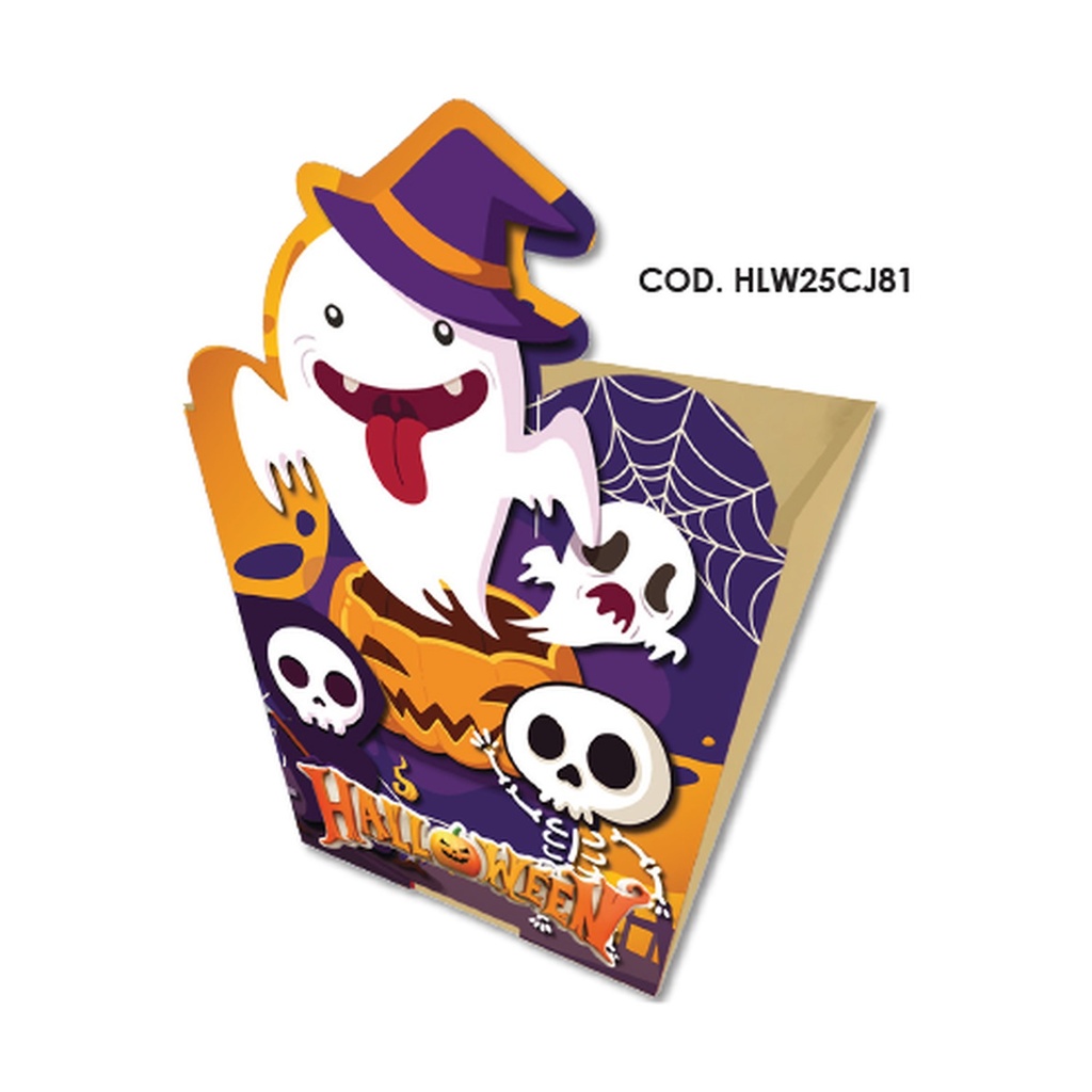 CAJA 11X11 CON RELIEVE - FANTASMA