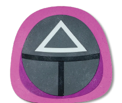 PIÑATA 50 CM - JUEGO DEL CALAMAR - TRIANGULAR