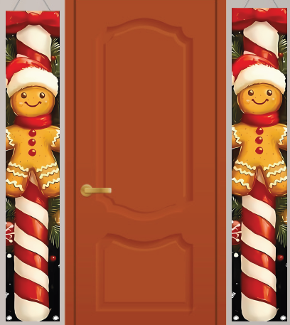 LONA DECORATIVA 150X26 CM - GALLETA DE JENGIBRE X2 PZAS