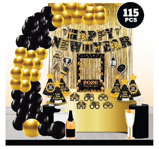 BALLON CONTAINS PREMIUM - HAPPY NEW YEAR 2026