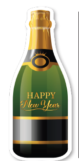 APLIQUES PARA FOTOS CARTULINA / PLUMAFON 50 CM - BOTELLA