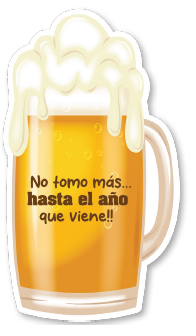 APLIQUES PARA FOTOS CARTULINA / PLUMAFON 50 CM - JARRO DE CERVEZA