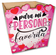 CAJA MDF CON RELIEVE 11X11CM - PARA MI PERSONA FAVORITA