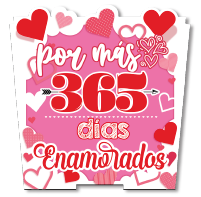 CAJA MDF CON RELIEVE 11X11CM - POR MAS 365 DIAS ENAMORADOS