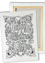 KIT PINTURA EN LIENZO 20X30 CM - HAPPY VALENTINES DAY 2026