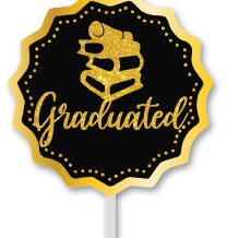 TOPPER DE CARTULINA - LIBROS GRADUATED