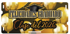 CAJA DETALLE MDF 19X12X9 CM - FELICIDADES GRADUADO NEGRO / DORADO MD2