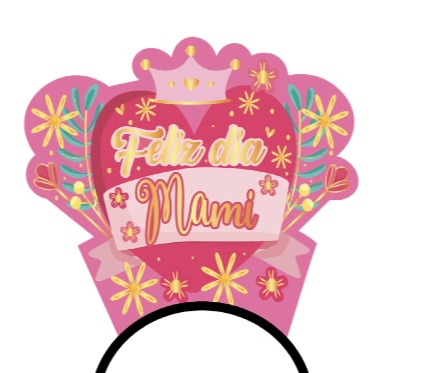 DIADEMA FELIZ DIA MAMI CORAZON 