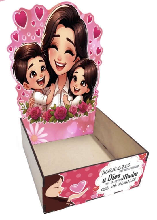 CAJA ESCENARIO MDF - AGRADEZCO INFINITAMENTE A DIOS